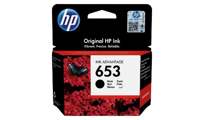 HP 653 Black Print Cartridge