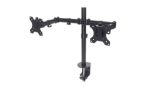Universal Dual Monitor Stand with Double-Link Swing Arms