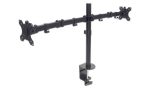 Universal Dual Monitor Stand with Double-Link Swing Arms - Image 2
