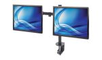 Universal Dual Monitor Stand with Double-Link Swing Arms - Image 3